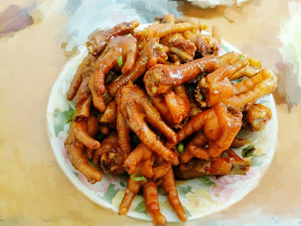 香辣烧鸡爪