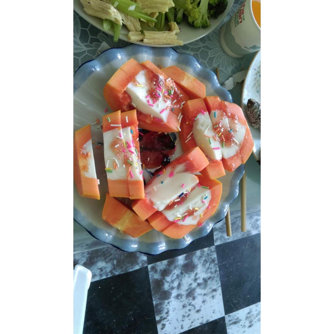 木瓜牛奶冻