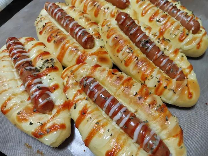 美味的香肠面包