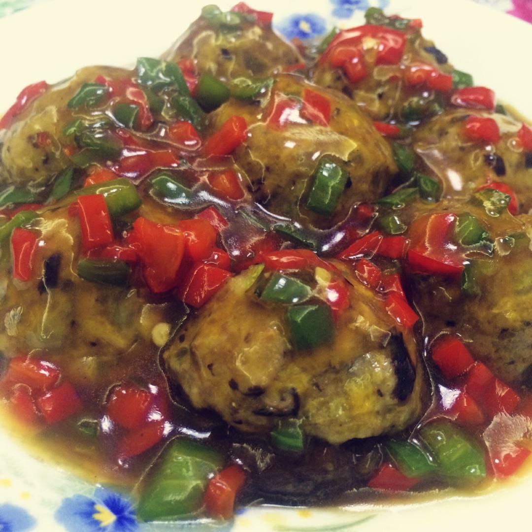 美丽的冬菇凉：冬菇酿