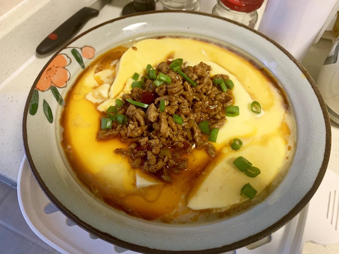 肉沫豆腐蛋羹