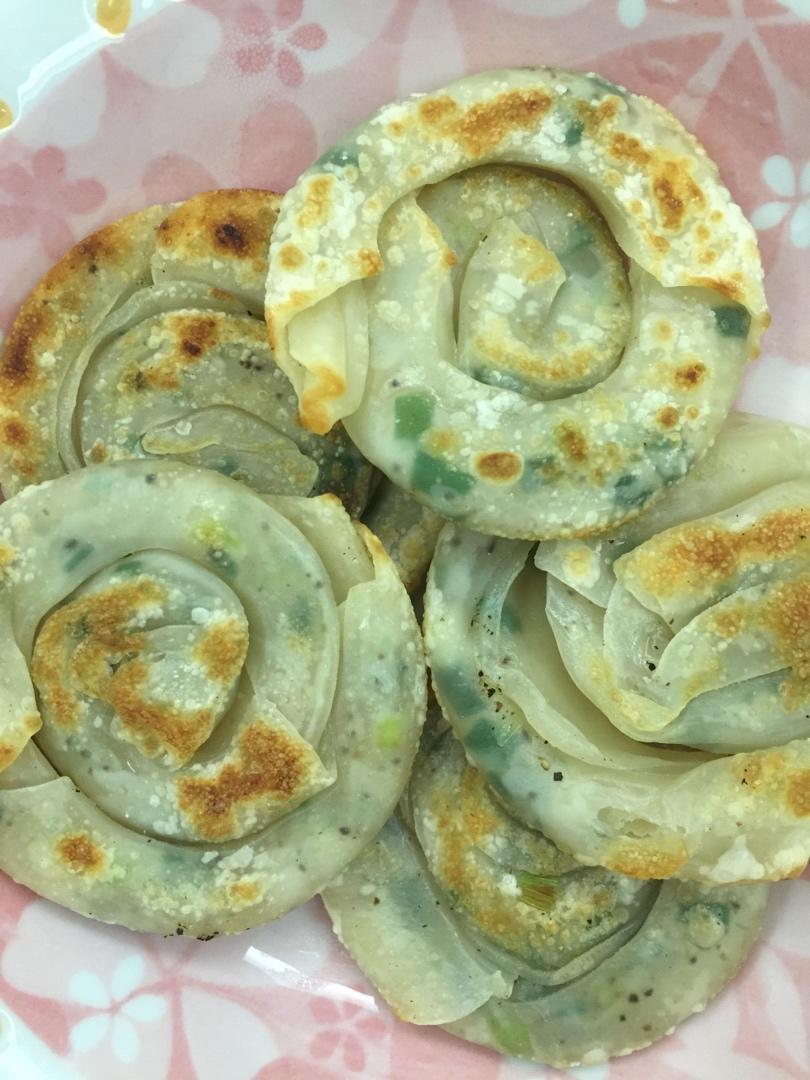 饺子皮葱油饼
