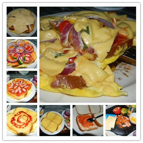 吐司水果小批萨