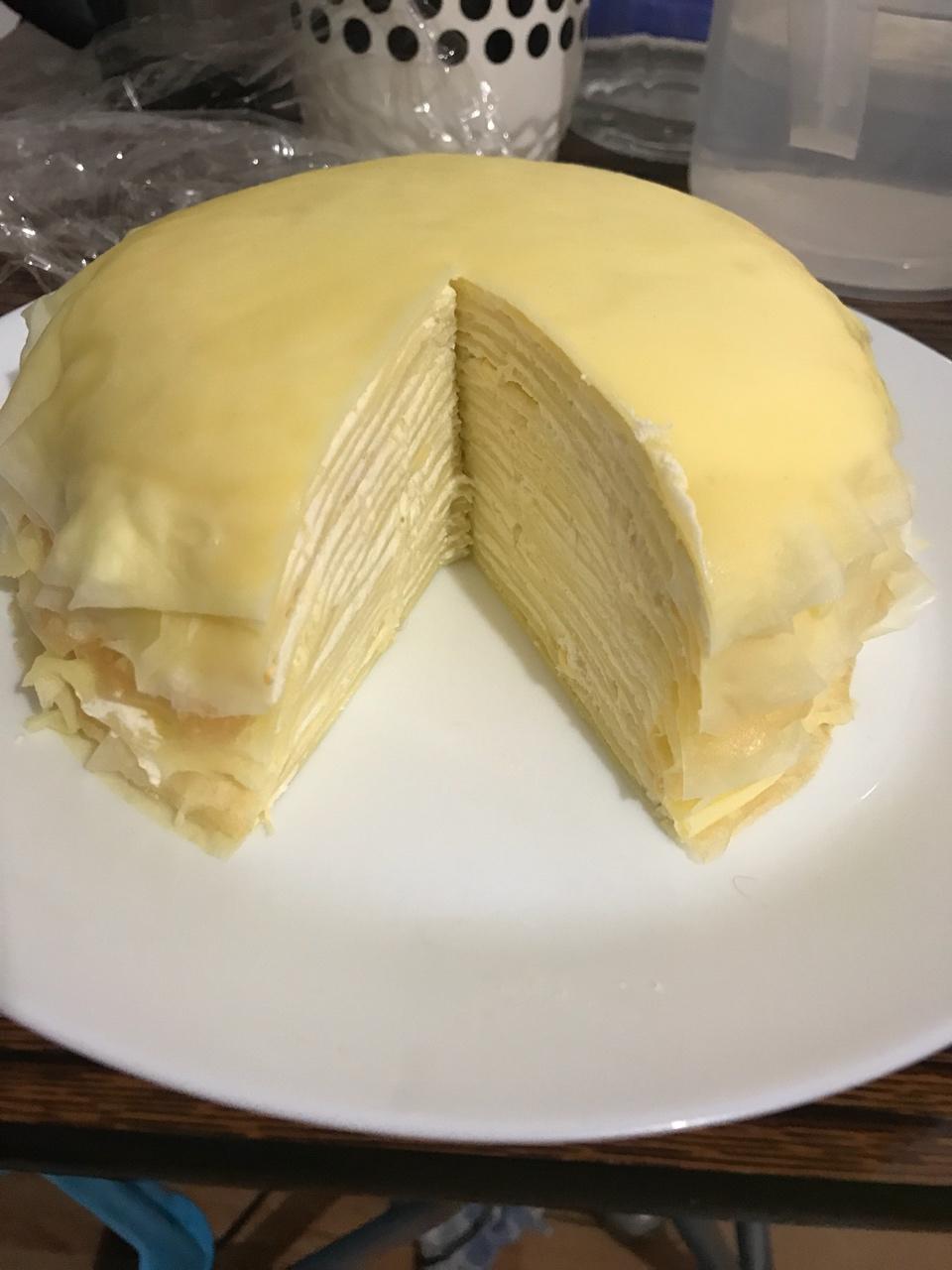 【榴莲千层蛋糕图片】闺蜜装_下厨房