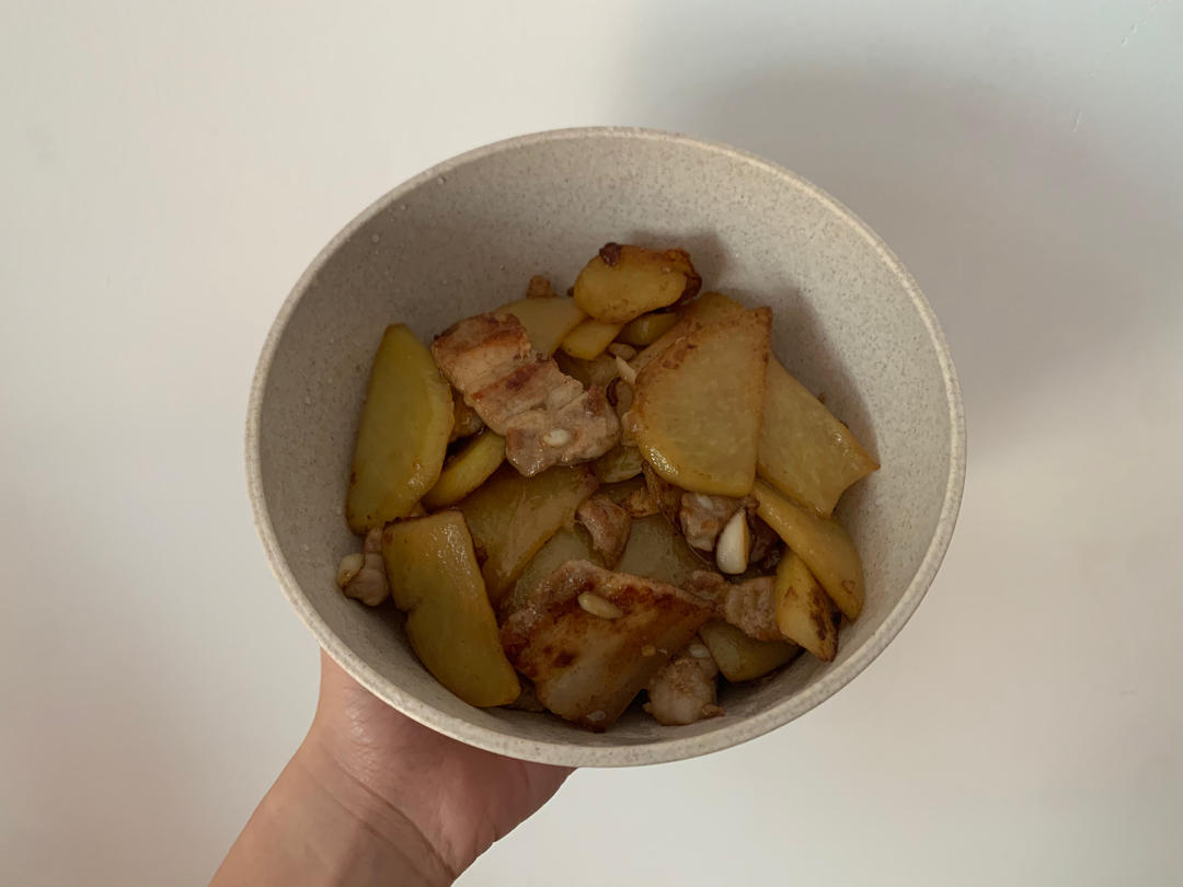 香煎五花肉土豆片