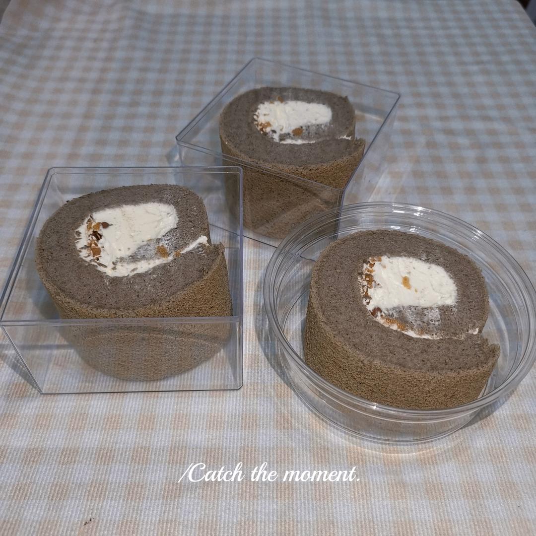 黑芝麻蛋糕卷