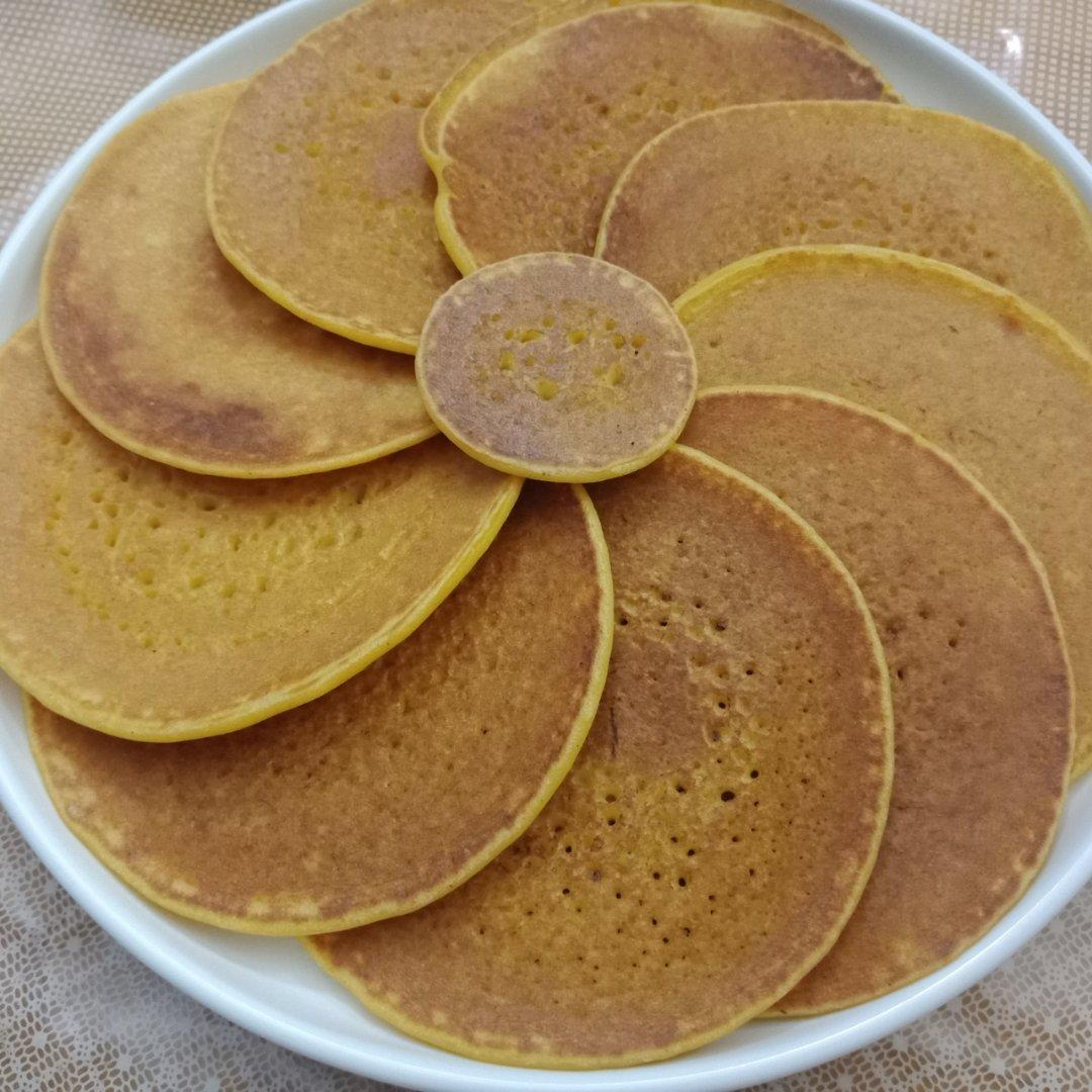 鸡蛋玉米饼（附松饼煎圆的方法）