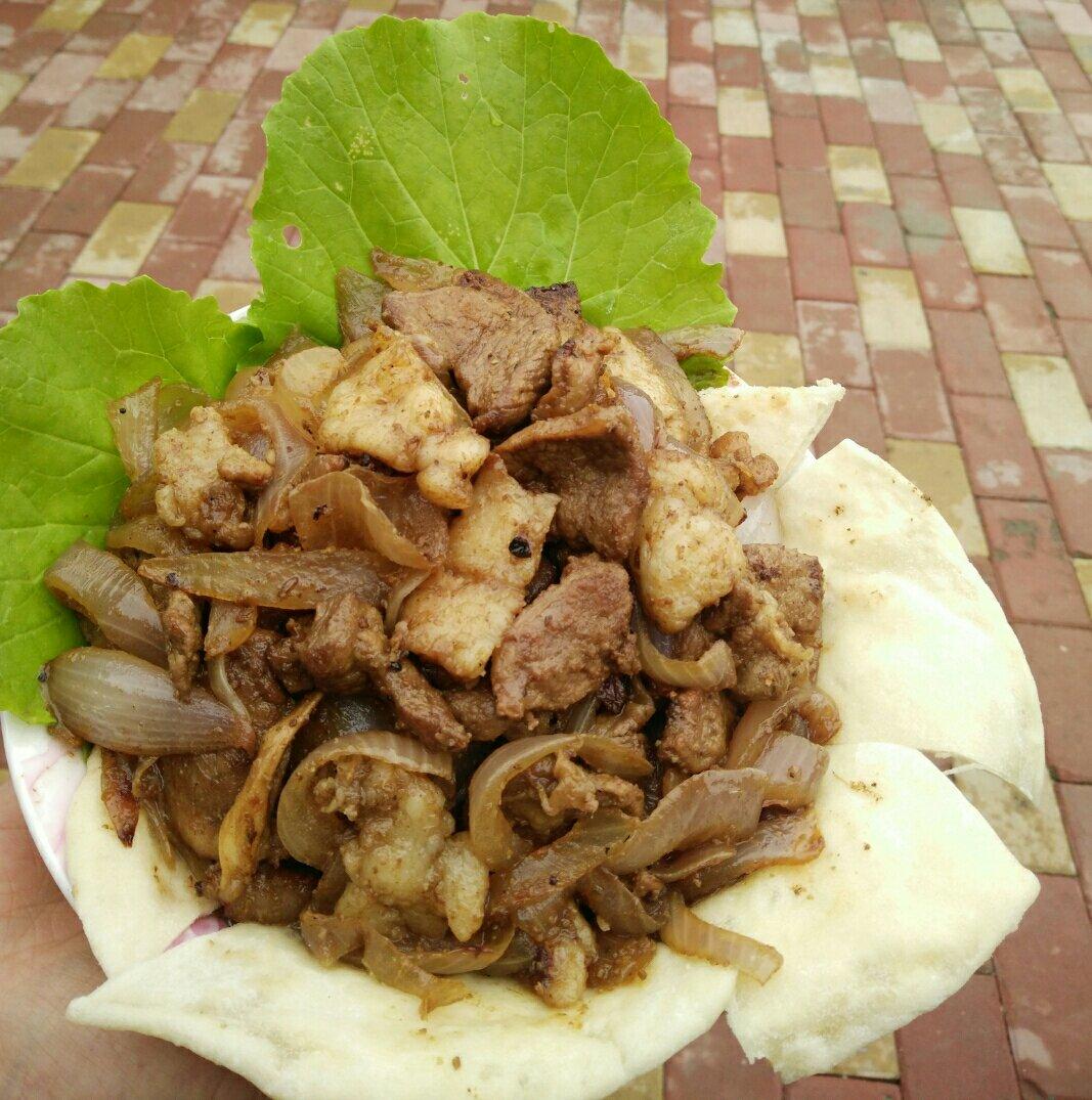 新疆美味--炒烤肉（有洋葱版）