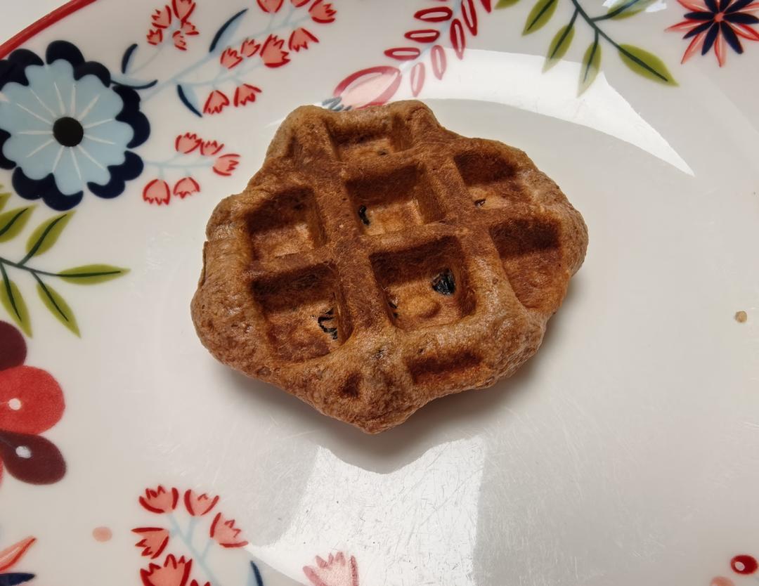 抹茶红豆华夫饼