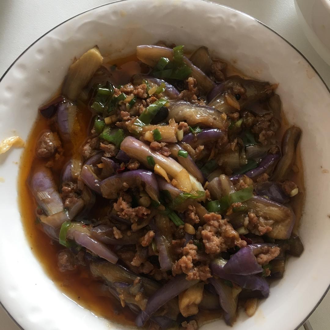 红烧肉沫茄子