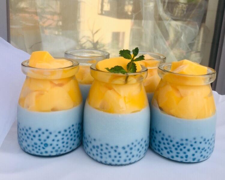 又美又仙的椰浆布丁西米露