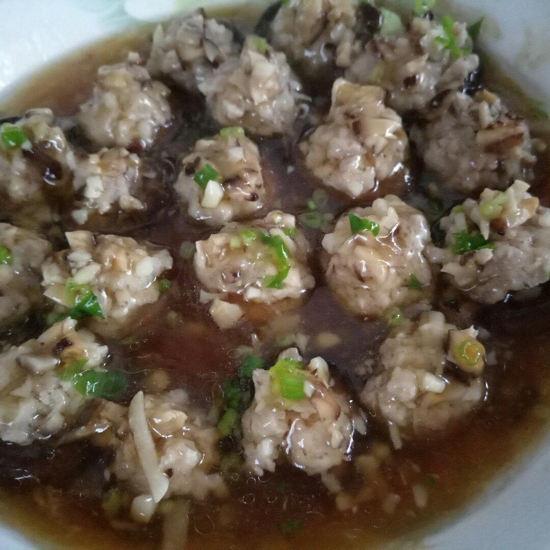 豆腐肉末酿香菇