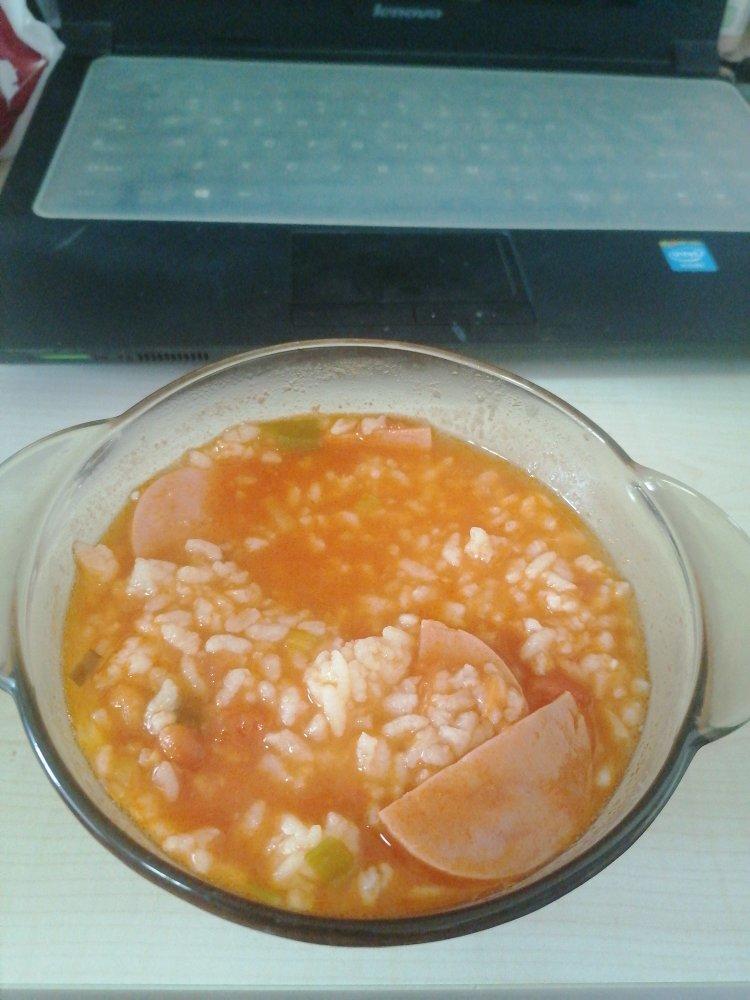 蕃茄浓汤烩饭