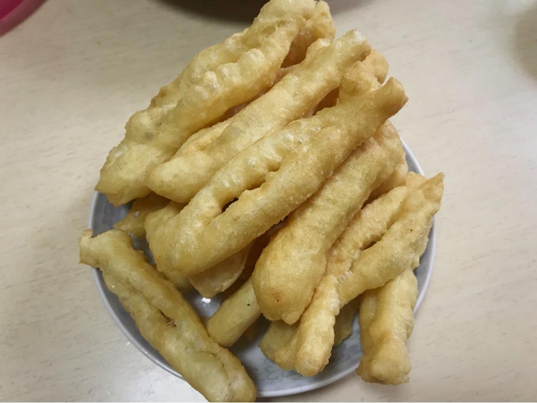 自制无泡打粉油条