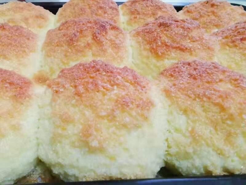 椰蓉餐包（一次发酵，玉米油版，或黄油）