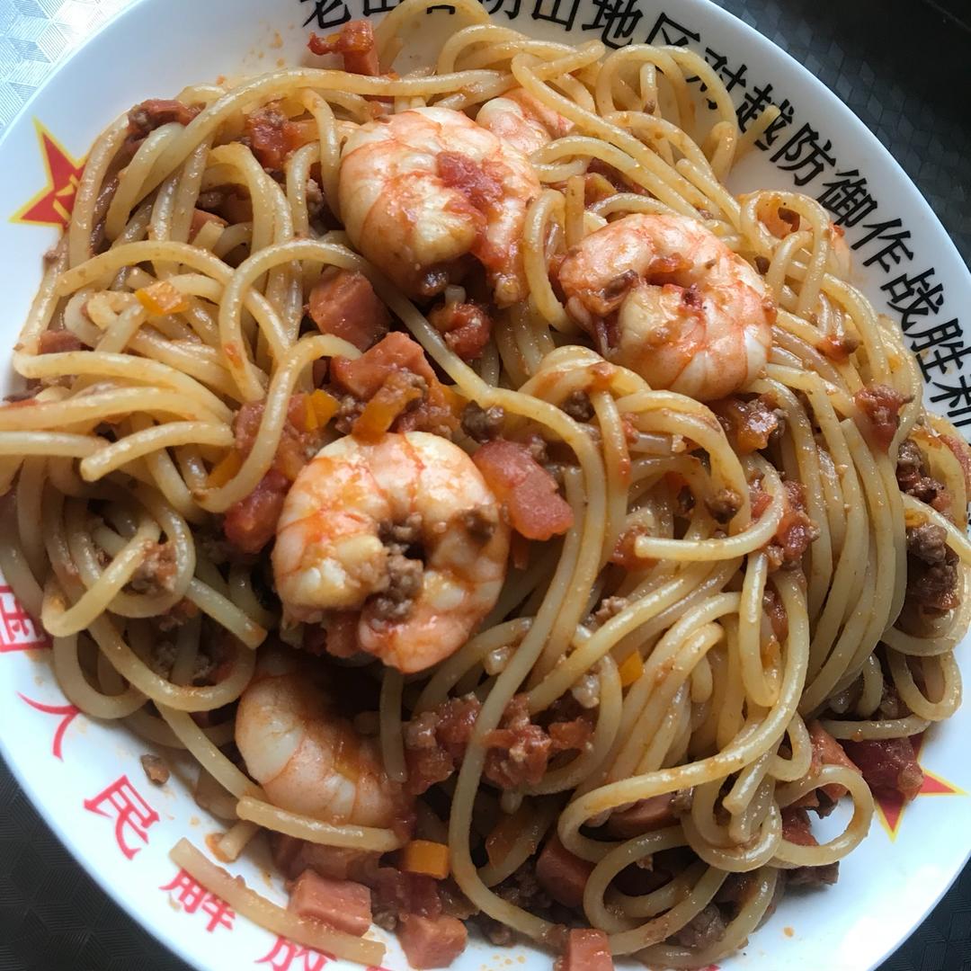 海鲜意面