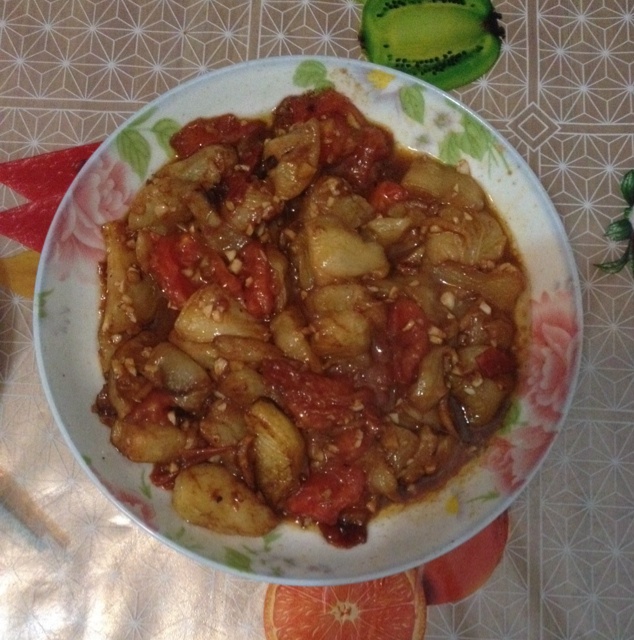 西红柿烧茄子