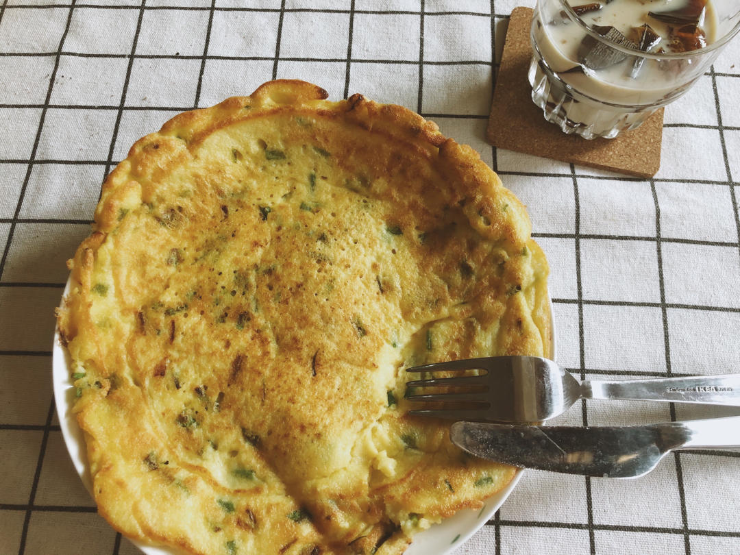 营养丰富别浪费的香葱豆渣饼