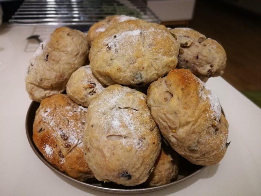 全麦核桃包～软欧包