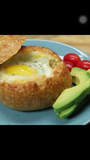 脸书上超火的 breakfast bread bowl的做法 步骤10