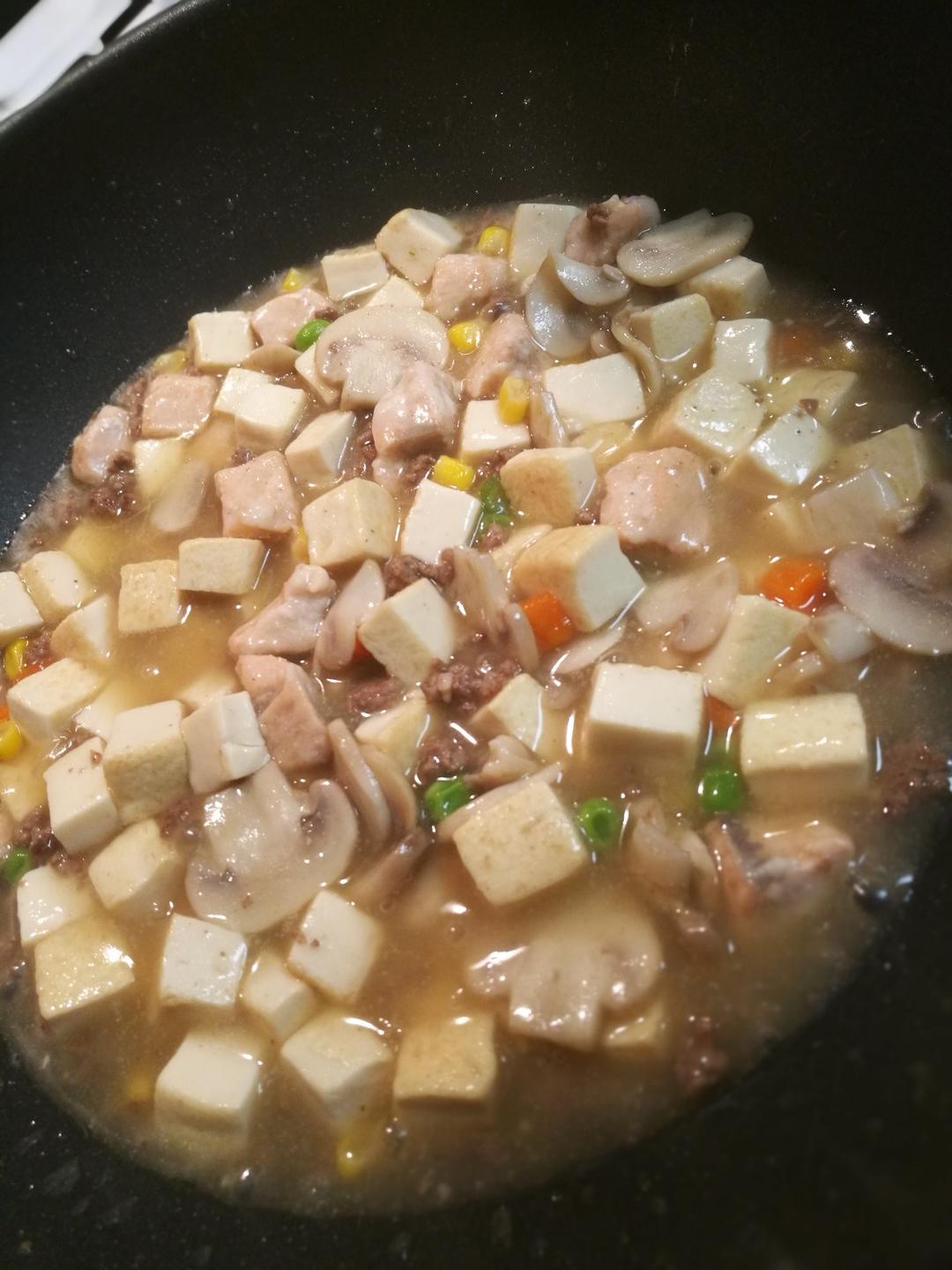 五彩豆腐羹