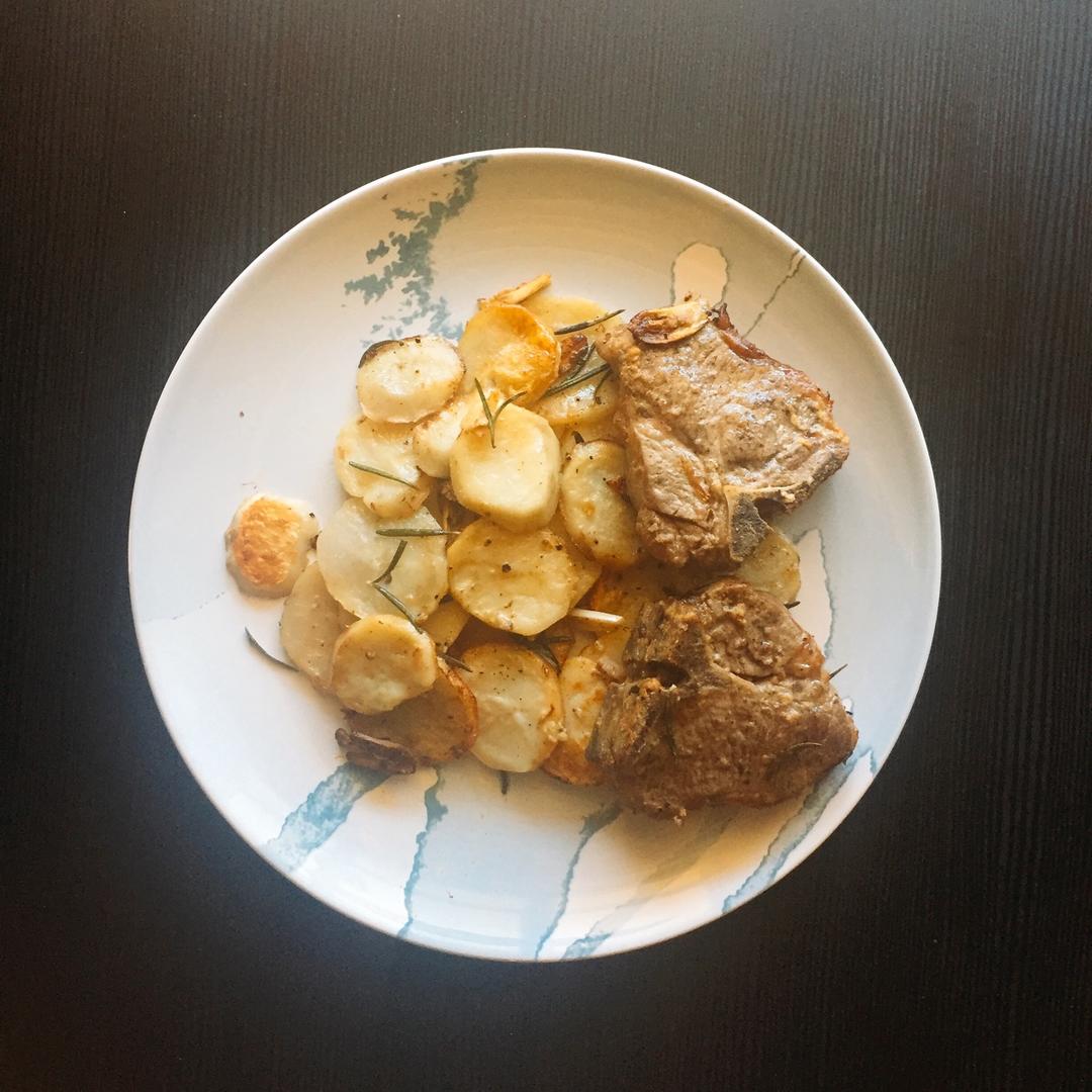 好吃不膻的芥末黄油烤羊排