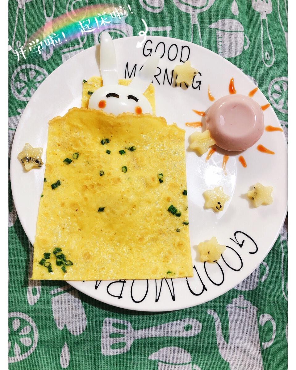 创意早餐(土司鸡蛋)