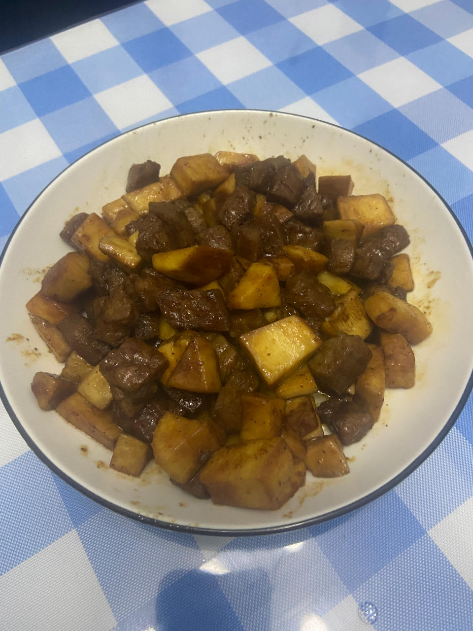 吃肉不长肉 黑椒牛排炒杏鲍菇