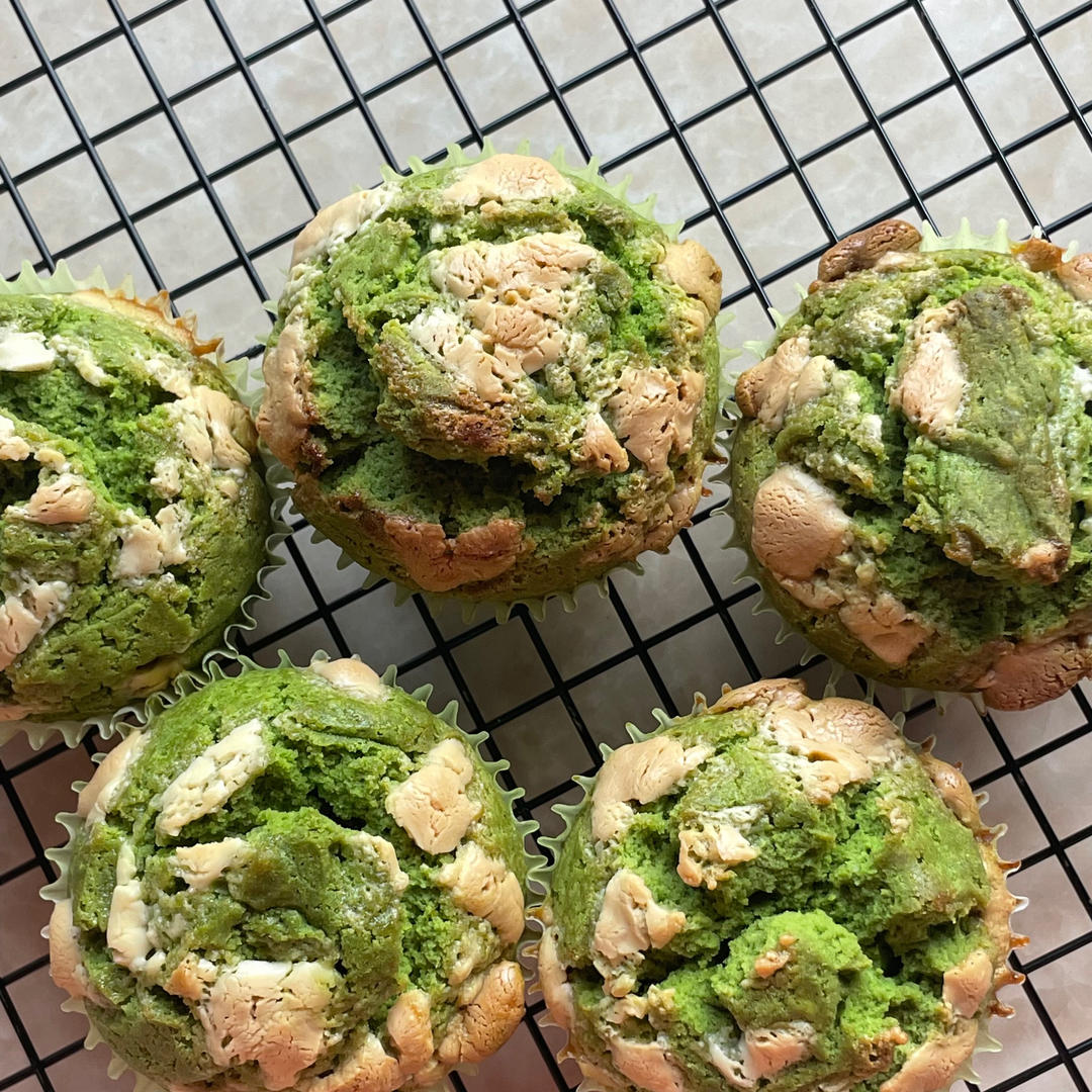 抹茶白巧克力玛芬