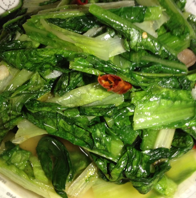 家常辣炒莴笋叶