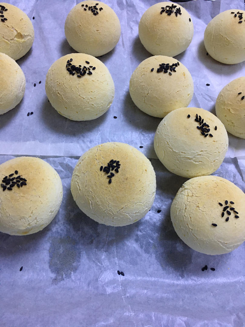 超简单的麻薯包！家里有木薯粉就能做！