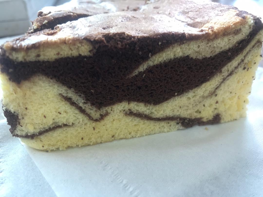 巧克力斑马纹戚风蛋糕（8寸）