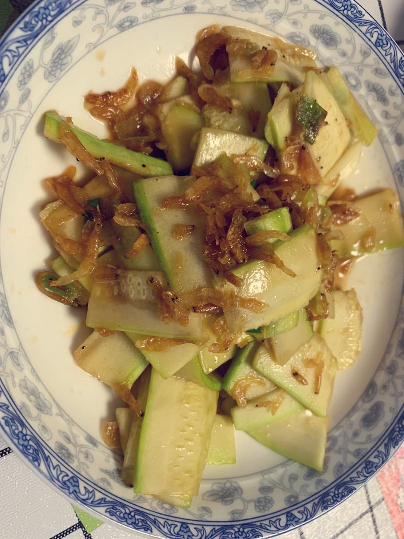 虾皮清炒西葫芦