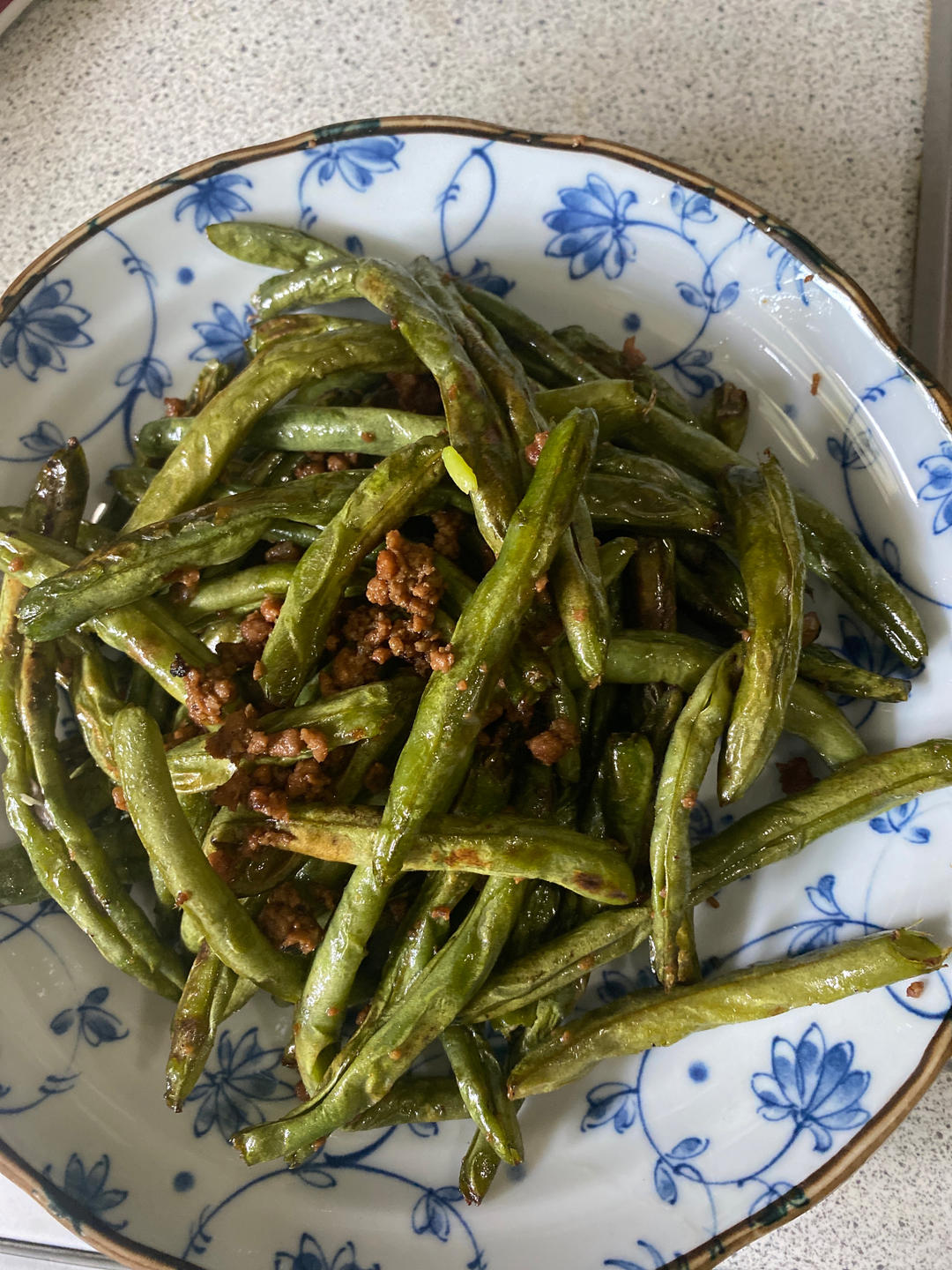 快手无油炸空气炸锅健康版干煸四季豆
