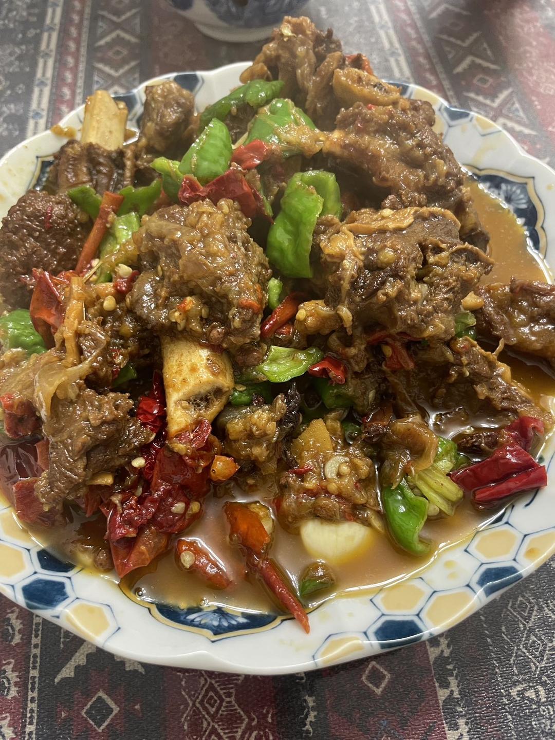 新疆风味红烧牛排骨（牛仔骨）