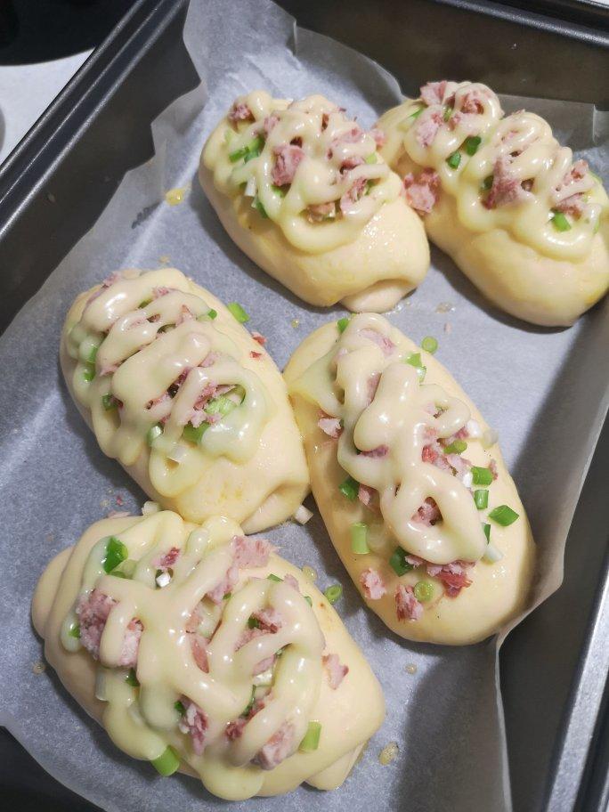 香葱火腿肉松面包