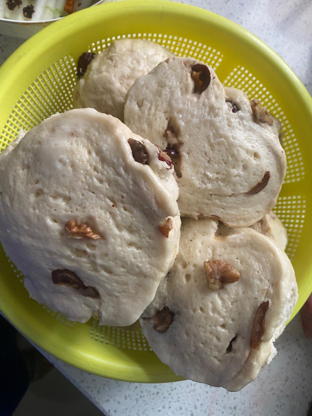 零基础馒头（红枣核桃口味）