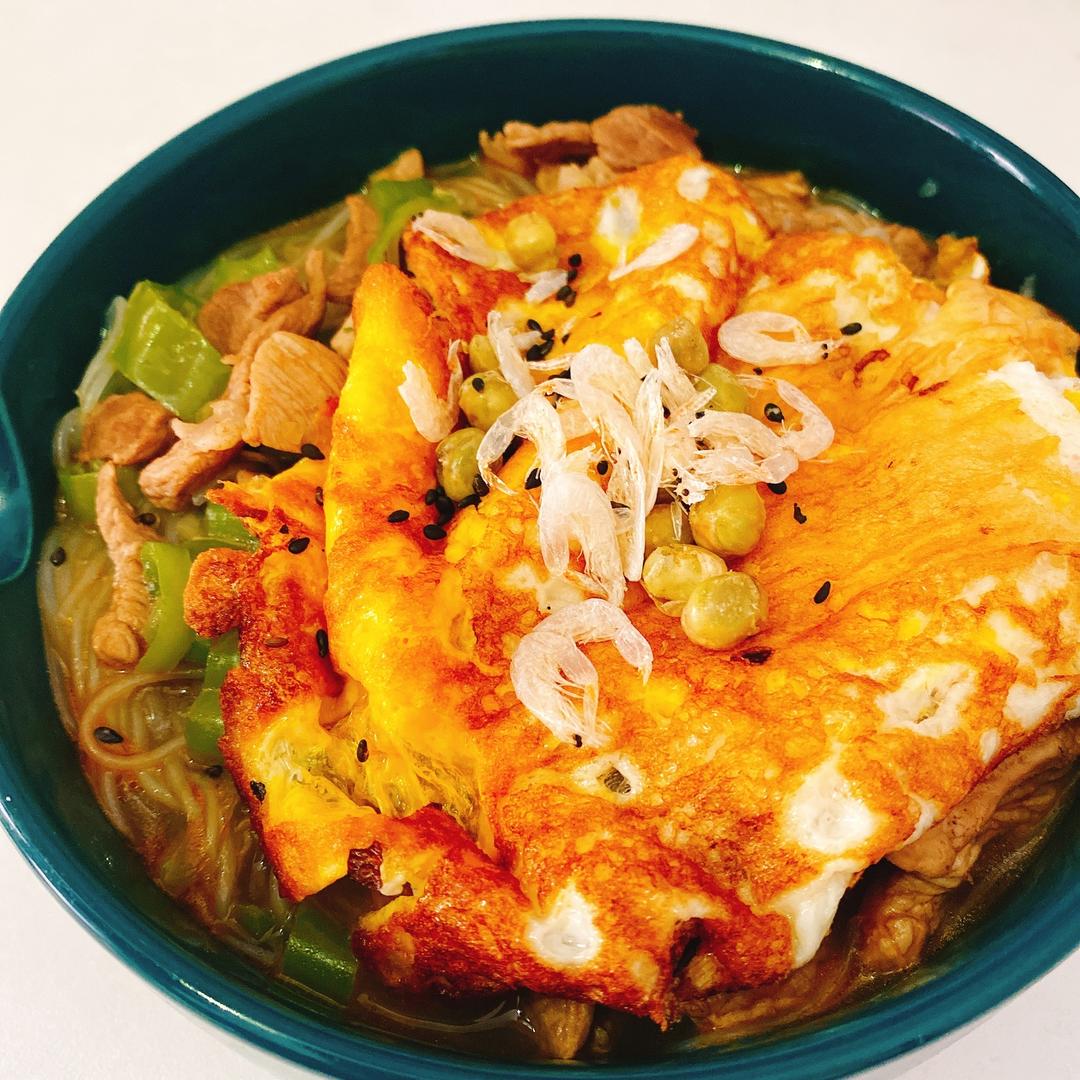 【自制】青椒肉丝粉