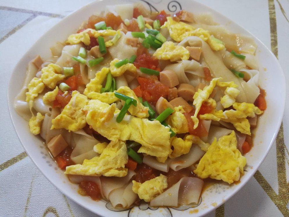 番茄鸡蛋拌面