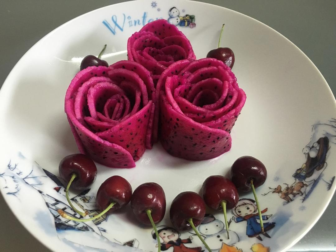 火龙果玫瑰花