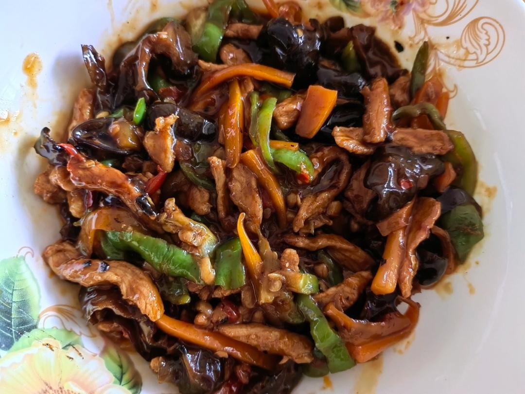 打卡鱼香肉丝