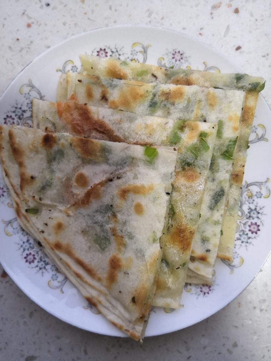饺子皮椒盐葱花饼