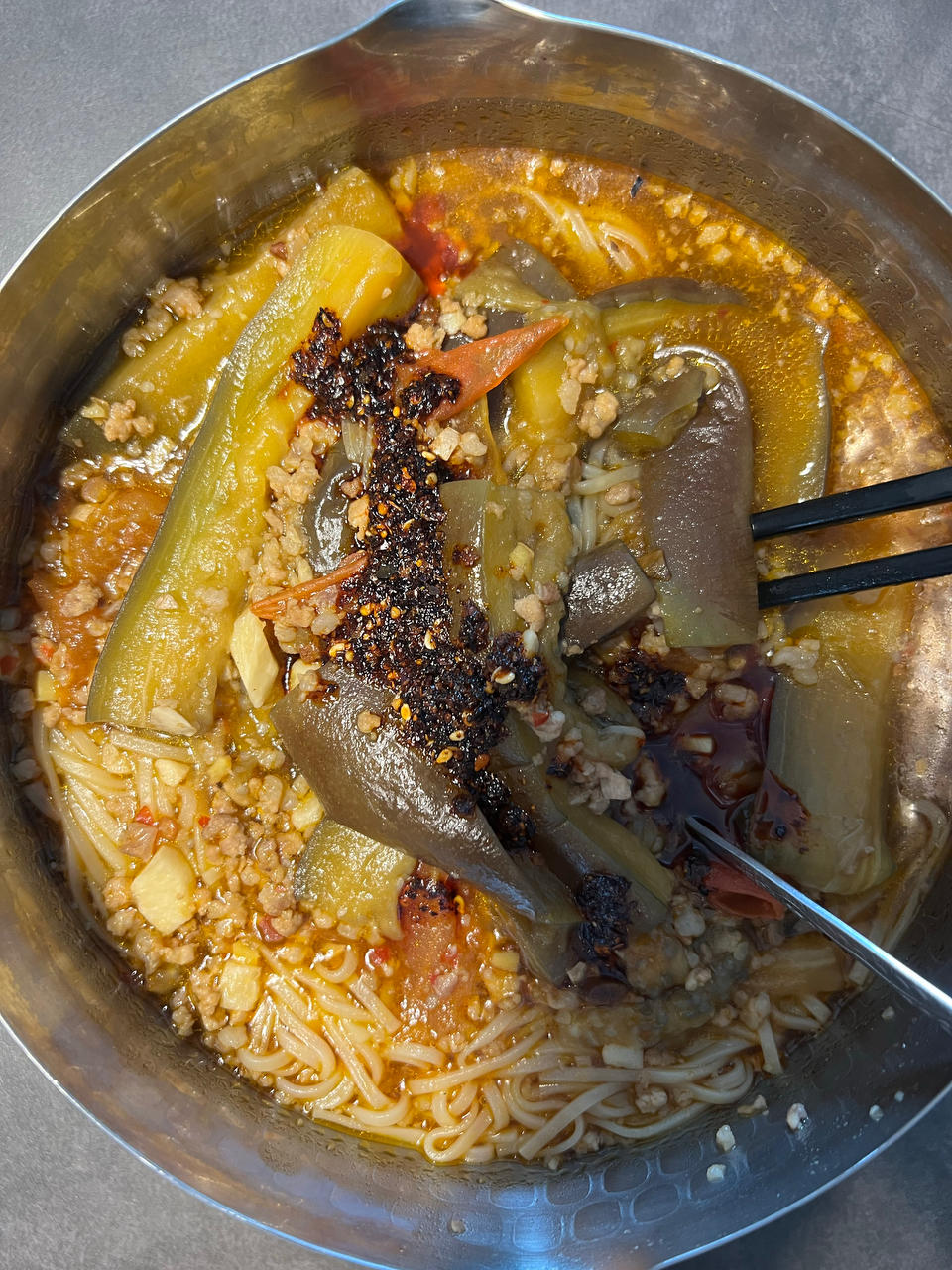 茄子焖面（第一次被惊艳，太好吃，一定要尝尝）