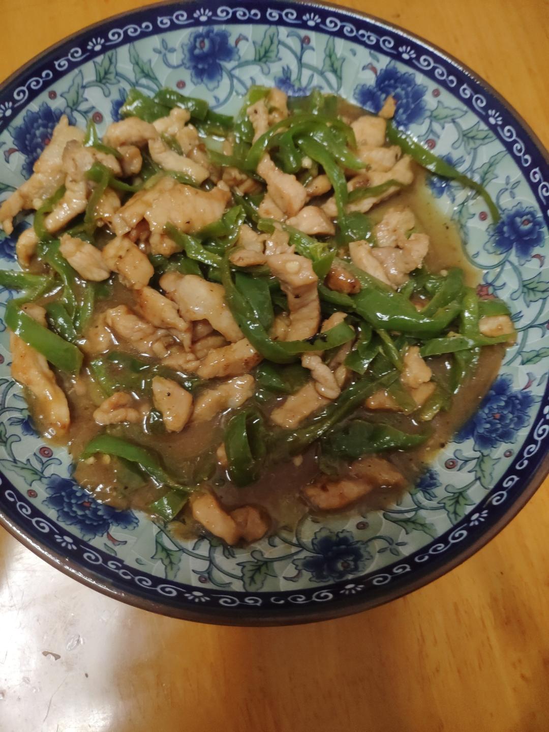 ‼️好吃到舔盘的青椒肉丝盖浇饭