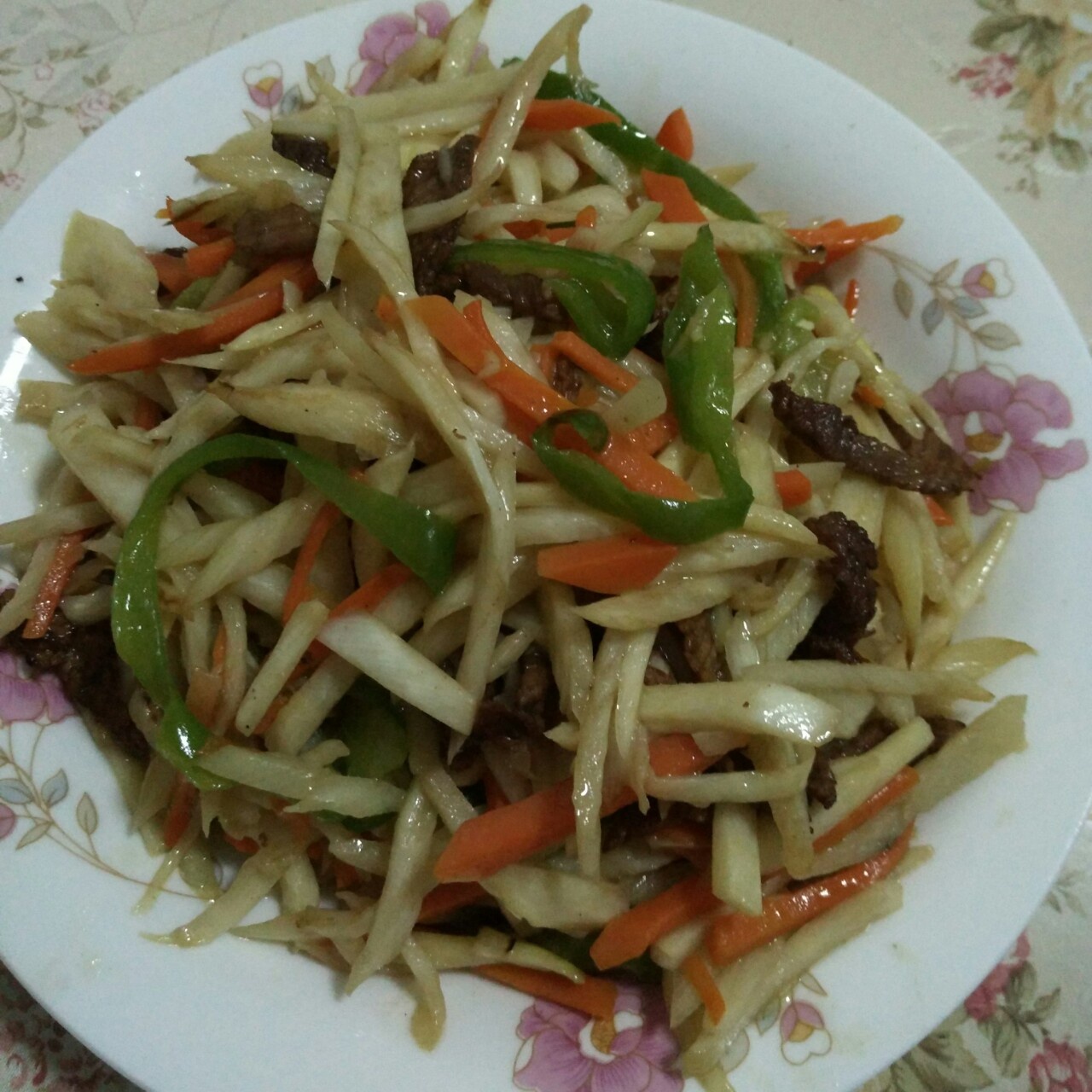 茭白肉丝
