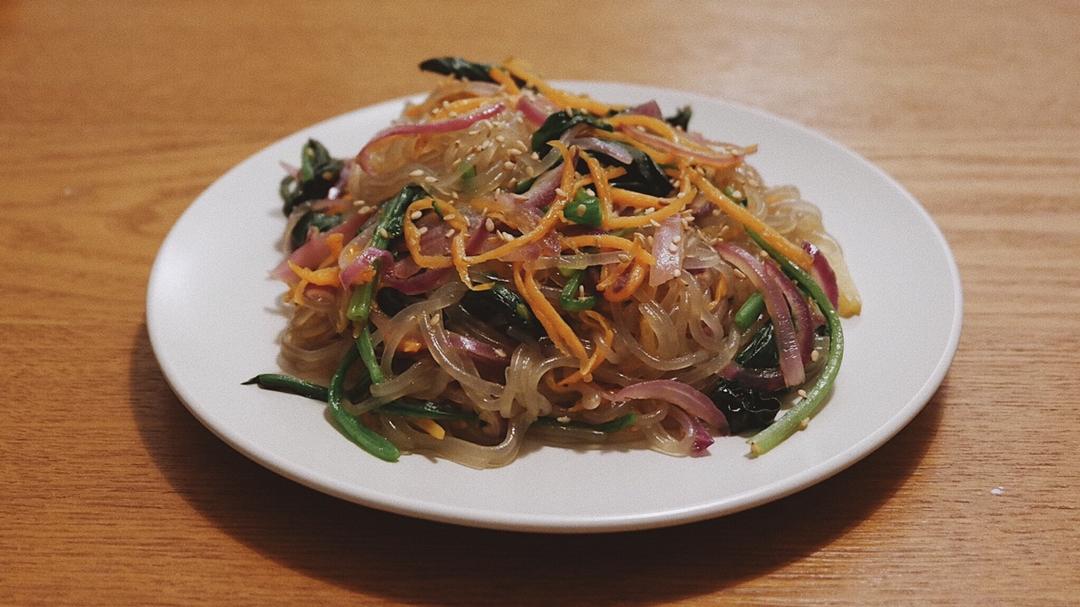 韩式粉丝炒杂菜 Korean Style Glass Noodles with Vegetables