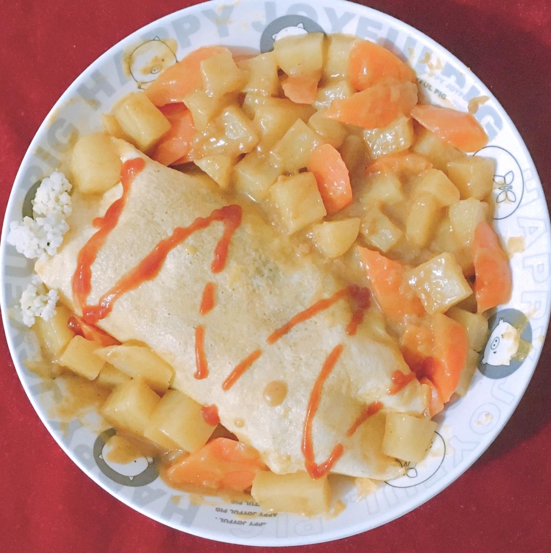 这是头牌了丨好吃的飞起来～🍛咖喱蛋包饭