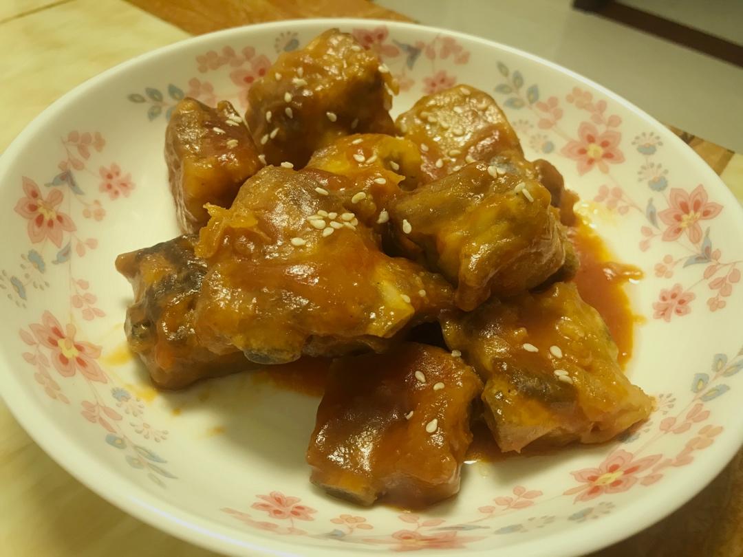 糖醋排骨（番茄酱版）