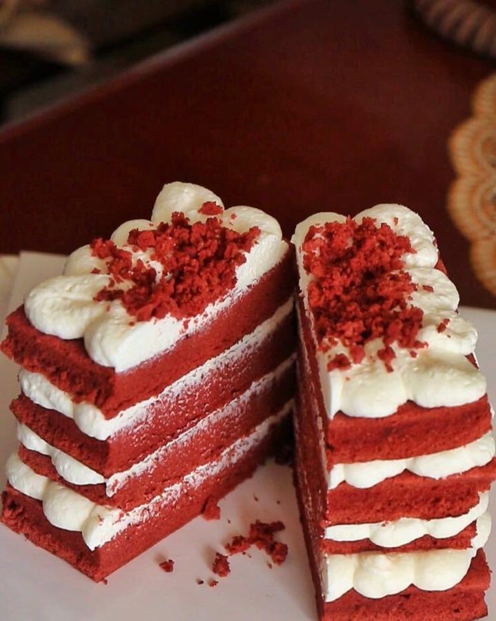 嘟嘟虎-h做的红丝绒蛋糕 red velvet cake