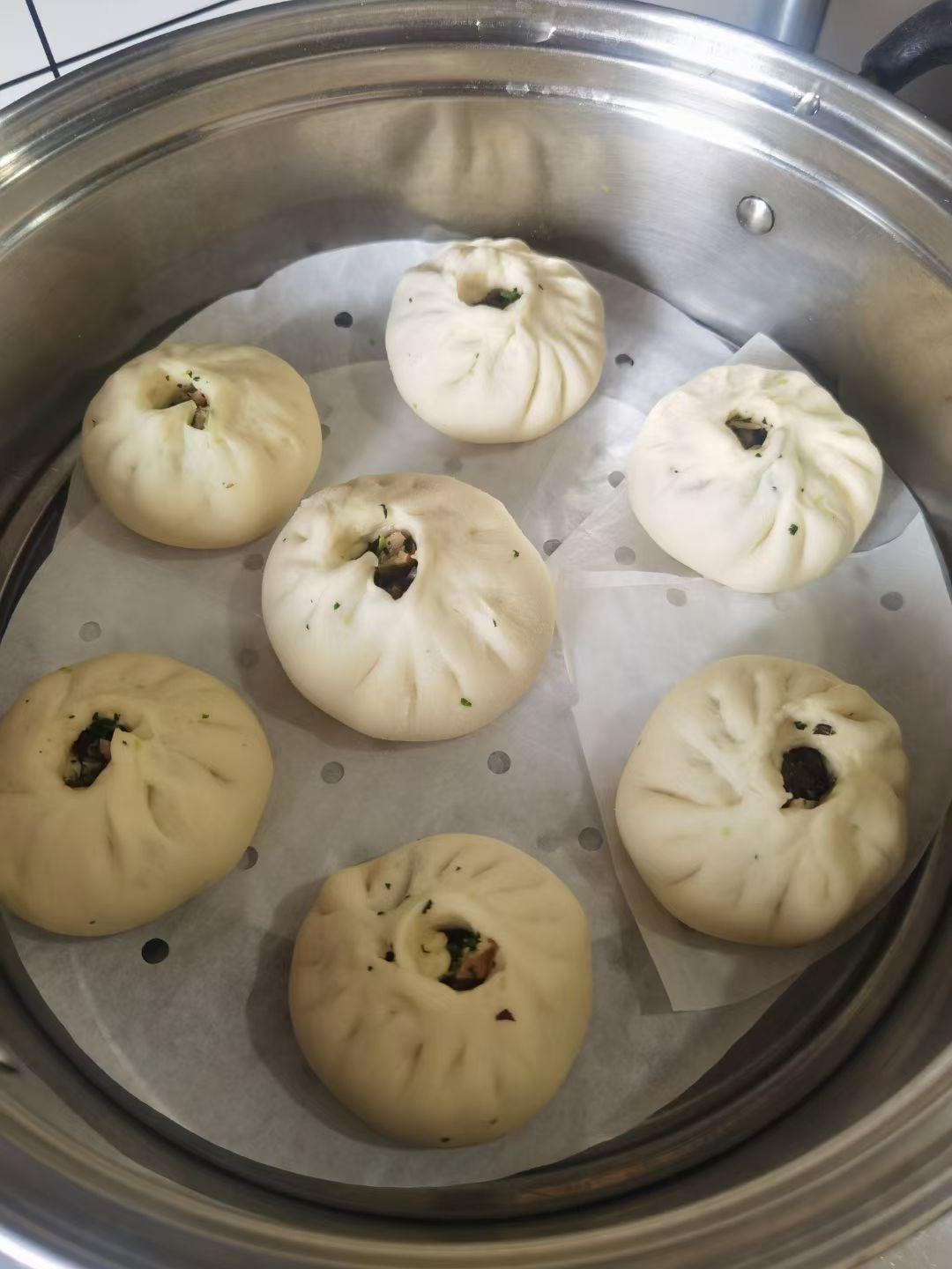 上海绿杨村【香菇菜包】提褶包操作视频/包子注意点
